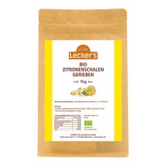 Bio Zitronenschale gerieben 1000g von Lecker's
