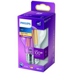 LED Classic E27 100W klar 1Stück von Philips