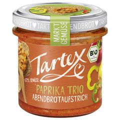 Bio Paprika Trio Aufstrich 135g - 6er Vorteilspack von Tartex