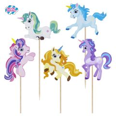 Einhornpicker 15cm 100 Stück Packung