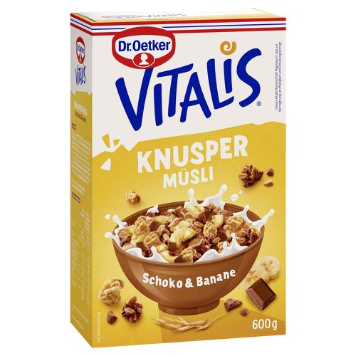 Buy Dr. Oetker Vitalis Crunchy Muesli Chocolate Banana 600g online