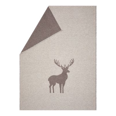 Light cuddly blanket Deer Color Brown 200x140cm by David Fussenegger