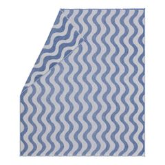 Leichts Sommerplaid Wellen Farbe Königsblau 160x130cm von David Fussenegger