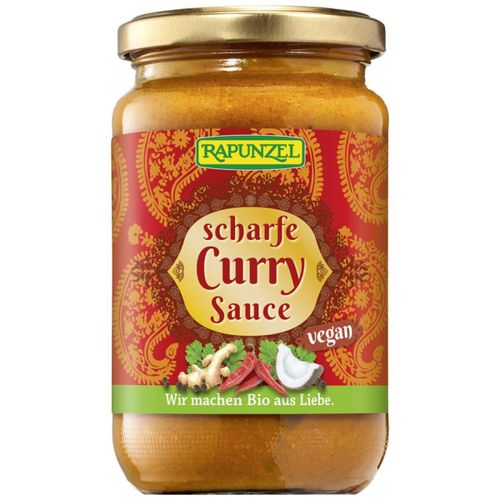 Bio Scharfe Curry Sauce 330ml - 6er Vorteilspack von Rapunzel Naturkost