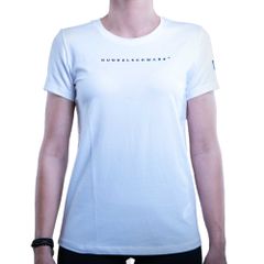 Dunkelschwarz Damen T-Shirt W-1 LOGO white