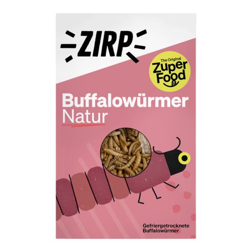 ZIRP Snack for Future Buffalowürmer 18g - Zum Kochen oder gleich essen - Ideal als Topping geeignet - Köstlich knuspriger Geschmack