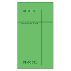 Kellnerblock 14x75 grün 100 Blatt - 10er Vorteilspack von Omega