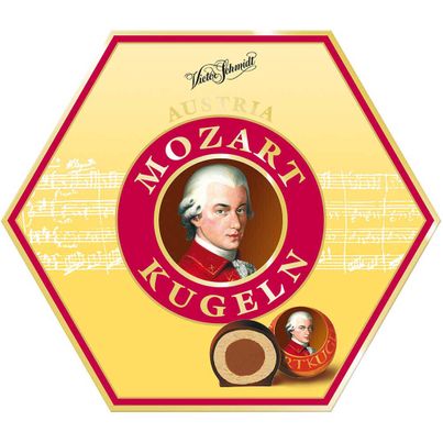 Victor Schmidt Austria Mozartkugeln Dose 297g