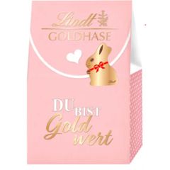 Lindt Du bist Gold wert - Goldhase Tasche pink 153g