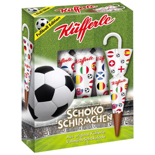 Schokoschirmchen Fußball 54g von Kuefferle