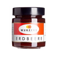 Erdbeer Fruchtaufstrich 165g - sehr schmackhaftes Aroma - händisch verrührt - besondere Marmelade von Wurzers