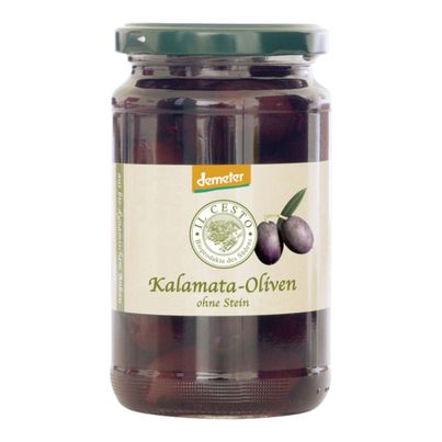 Bio Kalamata Oliven in Lake natur 315g - 6er Vorteilspack von Il Cesto