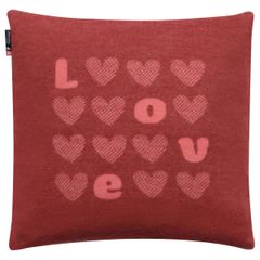 gefülltes Kissen Herz 45 x 45 cm - Rot - GRS zertifiziert