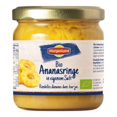 Bio Ananasringe im eigenen Saft 388ml - 6er Vorteilspack von Morgenland