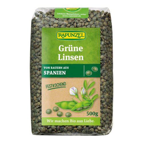 Bio Linsen grün 500g - 6er Vorteilspack von Rapunzel Naturkost