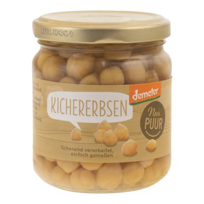 Bio Kichererbsen 200g - 6er Vorteilspack von Nur Puur