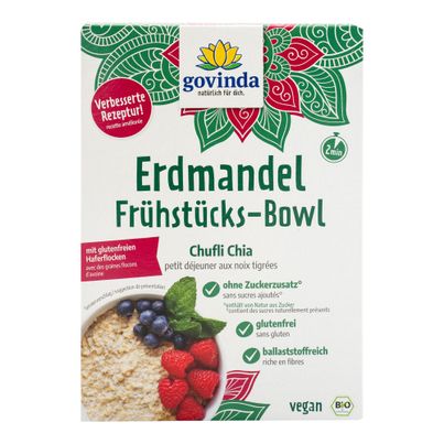 Bio Erdmandel Frühstücks-Bowl Chia 500g - 6er Vorteilspack von Govinda