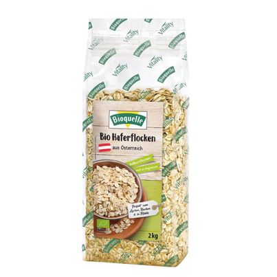 Bio Haferflocken 2000g von Bioquelle