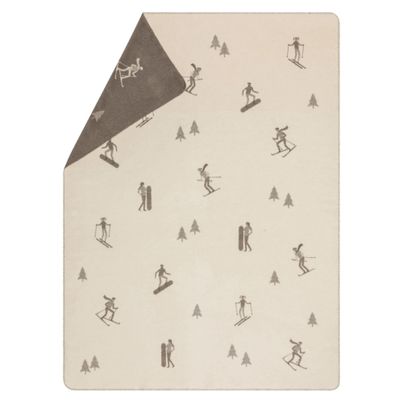 Kuscheldecke Ski-mania Farbe Rohweiß 150x200cm von David Fussenegger