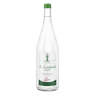 St. Leonhard Quelle medium 1000ml - 6er Vorteilspack - Qualitätswasser von St. Leonhards Quellen 