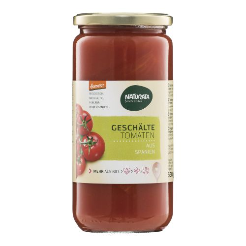 Bio Tomaten geschält in Tomatens. 660g - 6er Vorteilspack von Naturata