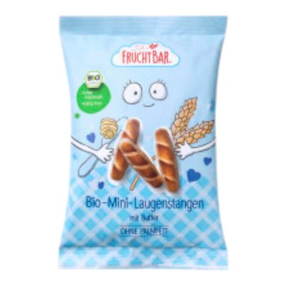Bio Mini Laugenstangen mit Butter 90g - 7er Vorteilspack von Fruchtbar