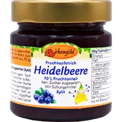 Bio Fruchtaufstrich Heidelbeer 200g - 6er Vorteilspack von Birkengold