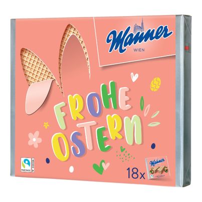 Manner Original Neapolitaner Schnitten 18er Geschenkpackung Osterhase 1350g