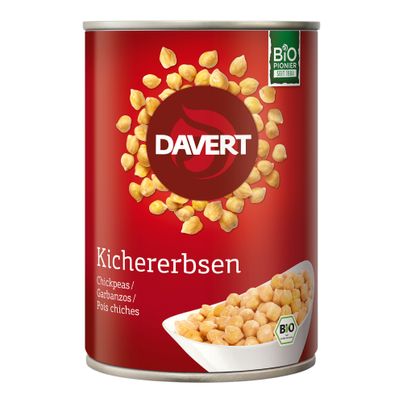 Bio Kichererbsen 400g - 6er Vorteilspack von Davert