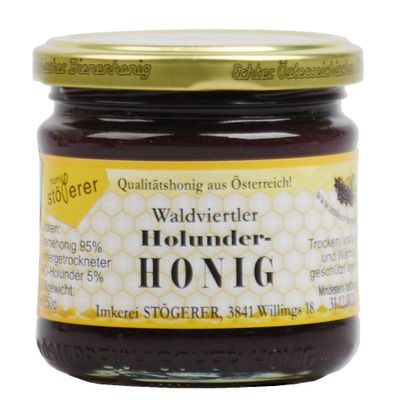 Bio Honig mit Holunder 250g