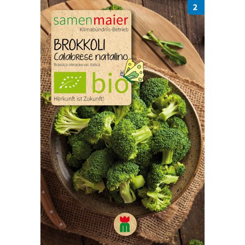 Bio Brokkoli Calabrese natalino - Saatgut für zirka 20 Pflanzen