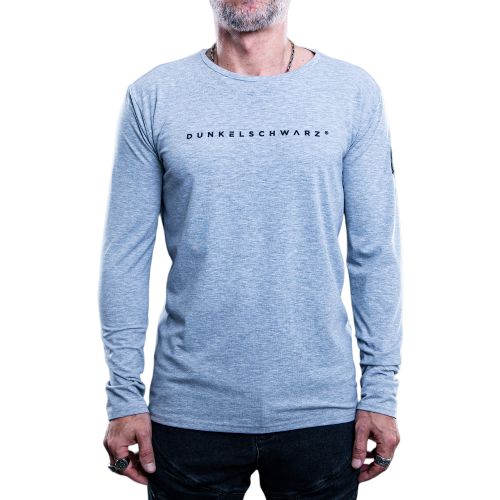 Dunkelschwarz long-sleeved shirt DS-2 LOGO gray