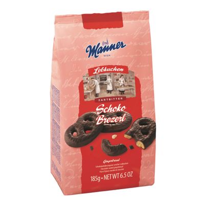 Manner Lebkuchen Brezerl - Zartbitter - 185g