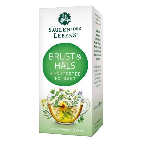 Brust & Hals Kräutertee Extrakt 250ml von Säulen des Lebens