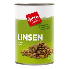 Bio Linsen 400g - 12er Vorteilspack von Green Organics