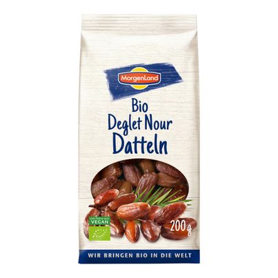 Bio Deglet Nour Datteln entsteint 200g - 8er Vorteilspack von Morgenland