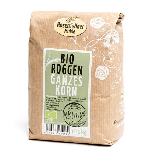 Bio Roggen ganzes Korn 1000g