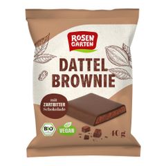 Bio Zartbitter Dattel Brownie 40g - 16er Vorteilspack von Rosengarten