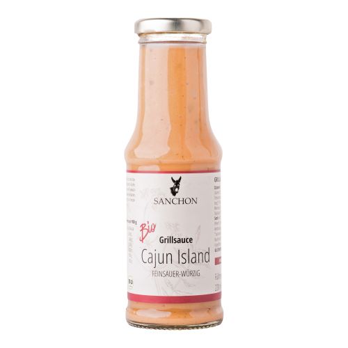 Organic barbecue sauce Cajun Island 210ml - value pack of 6 from Sanchon