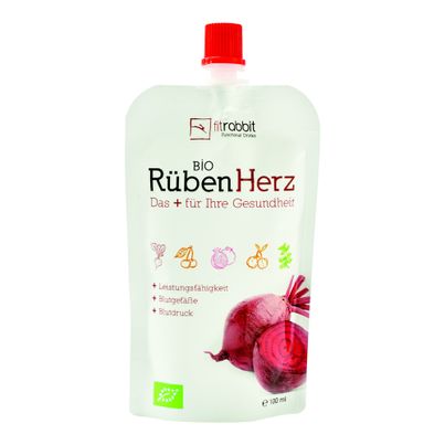 Bio Rübenherz 100ml - 12er Vorteilspack von Fitrabbit