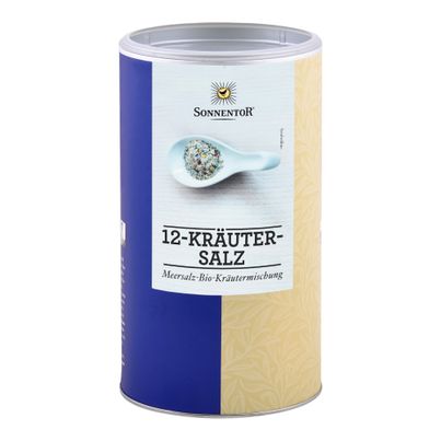 Bio 12-Kräutersalz Dose 800g von Sonnentor