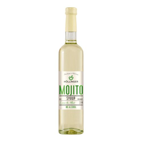 Bio Mojito Barsirup alkoholfrei 500ml - Limetten-Minz Geschmack - perfekt für alkoholfreie Cocktails von Höllinger Juice