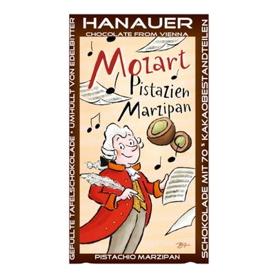 Bio Schokolade Mozart 70g - 10er Vorteilspack von Hanauer