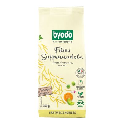 Bio Filini Suppennudel 250g - 12er Vorteilspack von Byodo