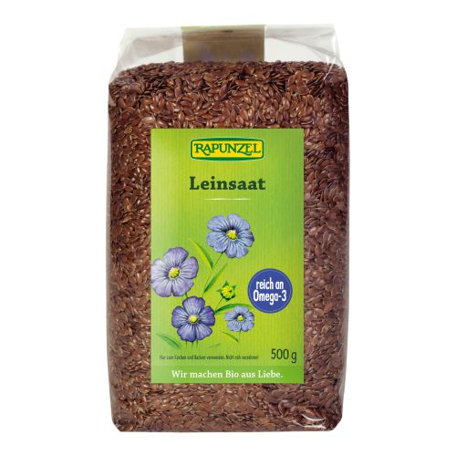 Bio Leinsaat braun 500g - 6er Vorteilspack von Rapunzel Naturkost