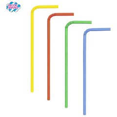 Papier Trinkhalme Durchmesser  6mm 24cm 100Stück von Decor Service