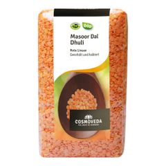 Bio Masoor Dal 500g - 6er Vorteilspack von Cosmoveda