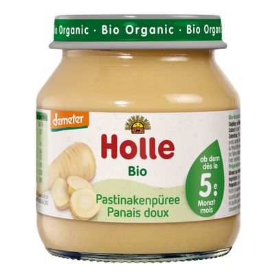 Bio Babygläschen Pastinakenpüree - ab 5 Monaten - 125g - 6er Vorteilspack von Holle