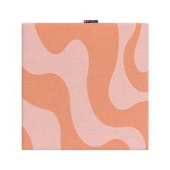 Sitzkissen Wellen 40 x 40 cm - Hellorange - GRS zertifiziert - von David Fussenegger