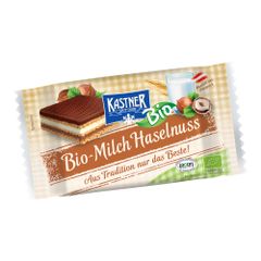 Bio Milch-Haselnuss-Schnitte 425g - 12er Vorteilspack von Kastner Franz